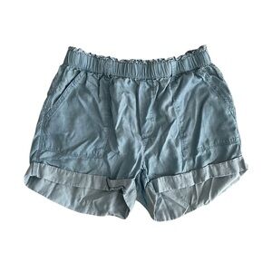 AERIE Light Blue Chambray High Waist Shorts M